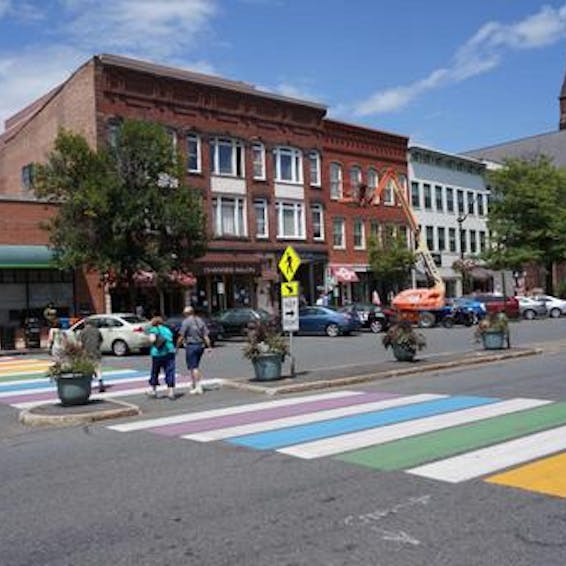 Photo of Rainbow Crosswalk