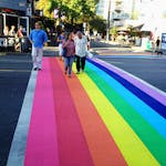 Photo of Vancouver Rainbow Crosswalk