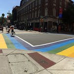 Photo of Philadelphia Rainbow Crosswalk