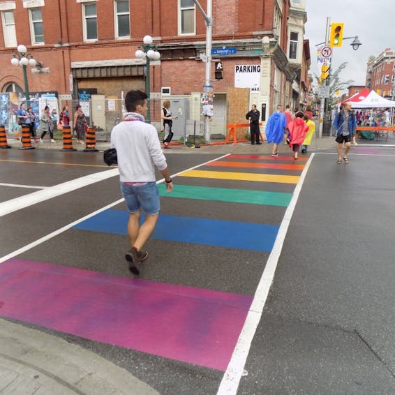 Photo of Ottawa Rainbow Crosswalk