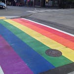 Photo of Seattle Rainbow Crosswalk