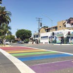 Photo of Long Beach Rainbow Crosswalk
