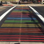 Photo of Sacramento Rainbow Crosswalk