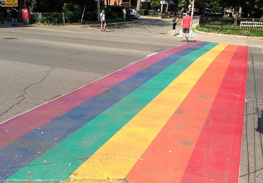 Photo of Toronto Rainbow Crosswalk