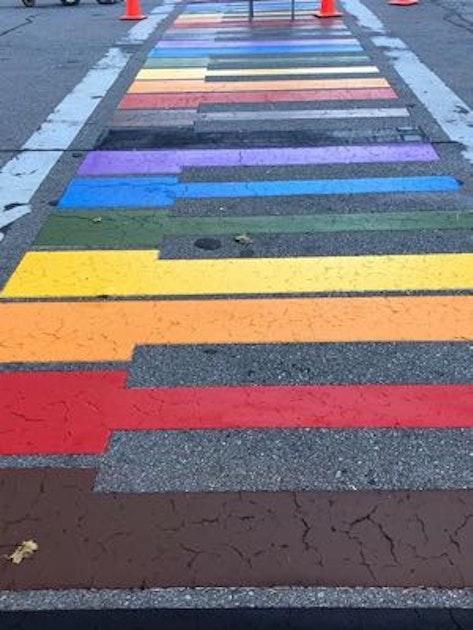 Photo of Milwaukee Rainbow Crosswalk